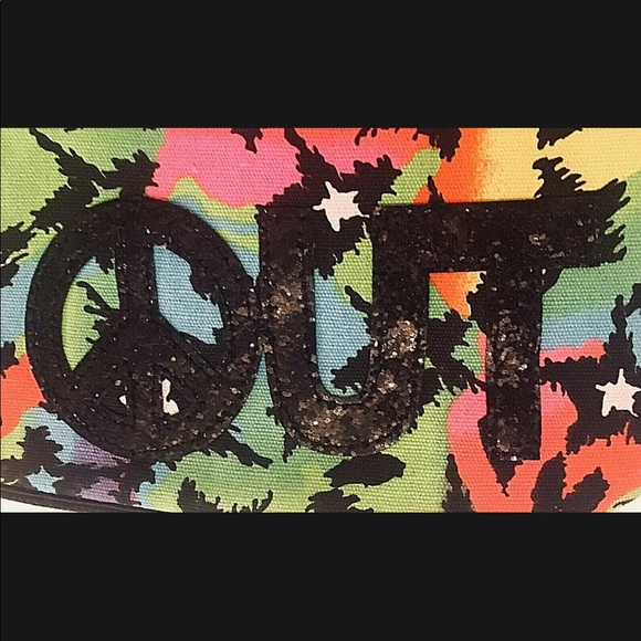 Girls Cross Body Bag Purse Sparkle Peace Groovy Colors NEW 🔥Bundle & Save 25%🔥 - Picture 4 of 13